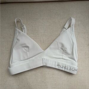White Pchee Bum Bralette Sports Bra